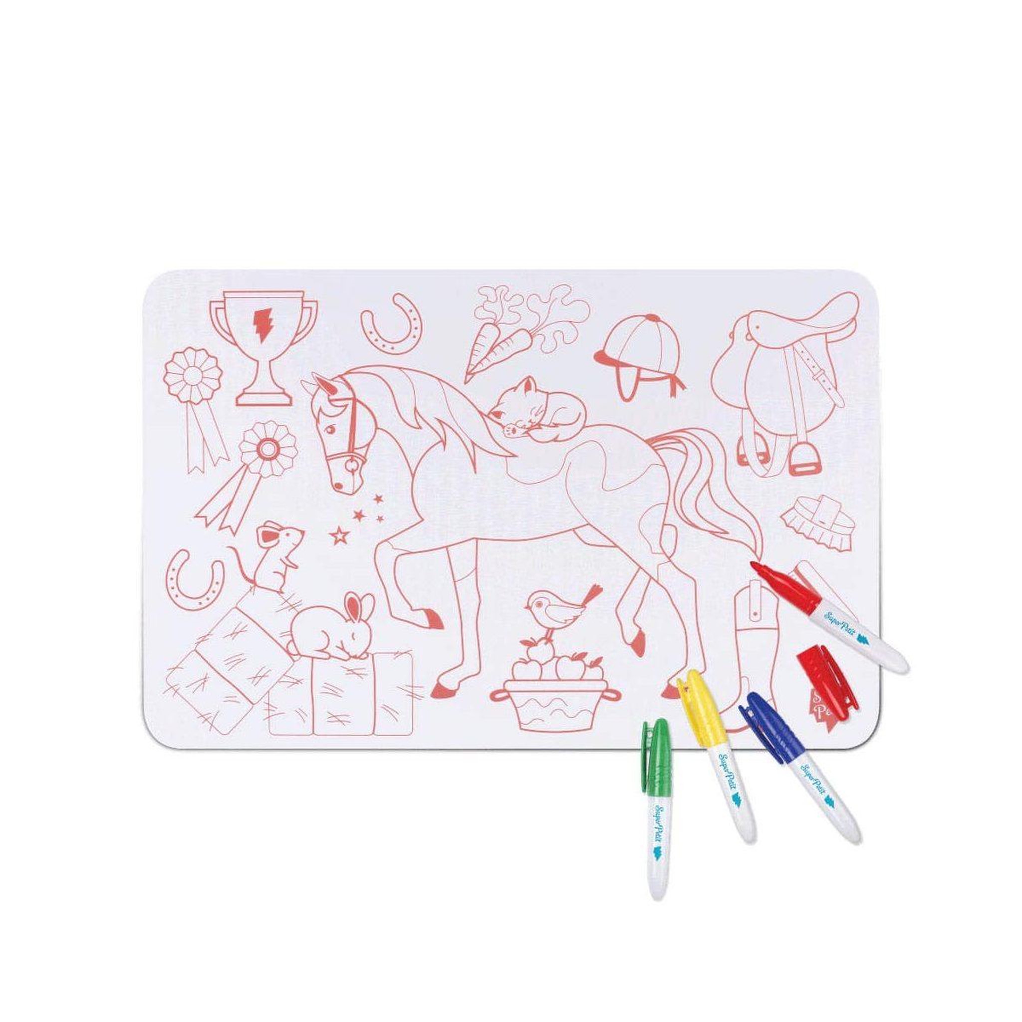Voir la diapositive 3 : SUPER PETIT Mini playmat en silicone pony club