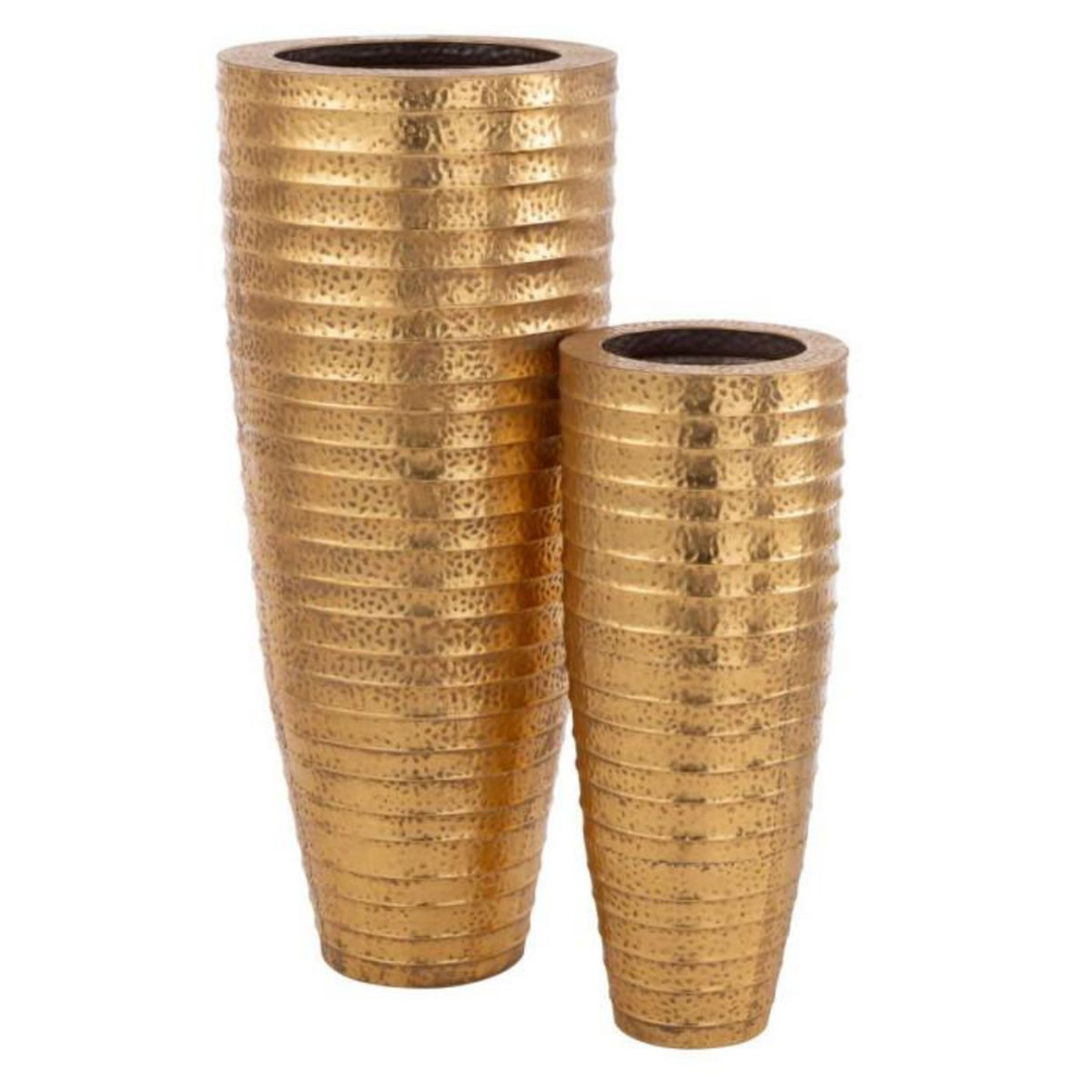 Paris Prix Lot de 2 Vases Déco en Métal  Egypte  122cm Or