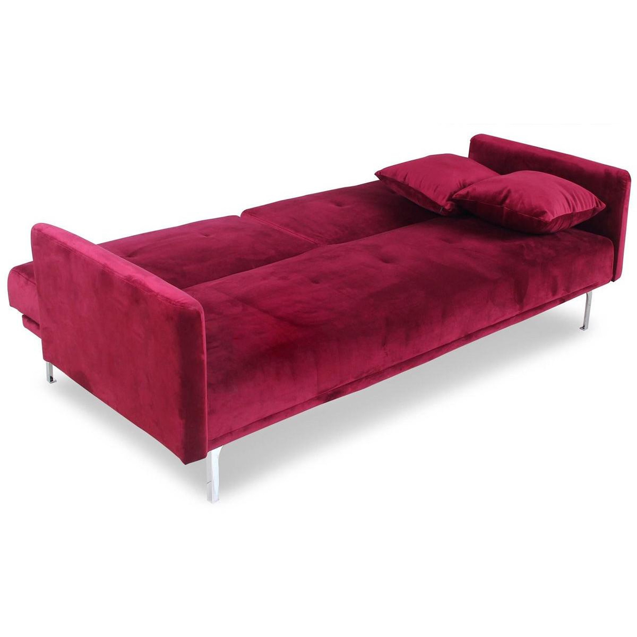 Voir la diapositive 3 : Paris Prix Canapé convertible 3 places  lacla  191cm rouge