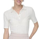 JACQUELINE DE YONG Polo Ecru Femme JDY Salsa. Coloris disponibles : Beige