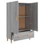 Voir la diapositive 4 : VIDAXL Buffet Sonoma gris 70x31x115 cm Bois d'ingenierie