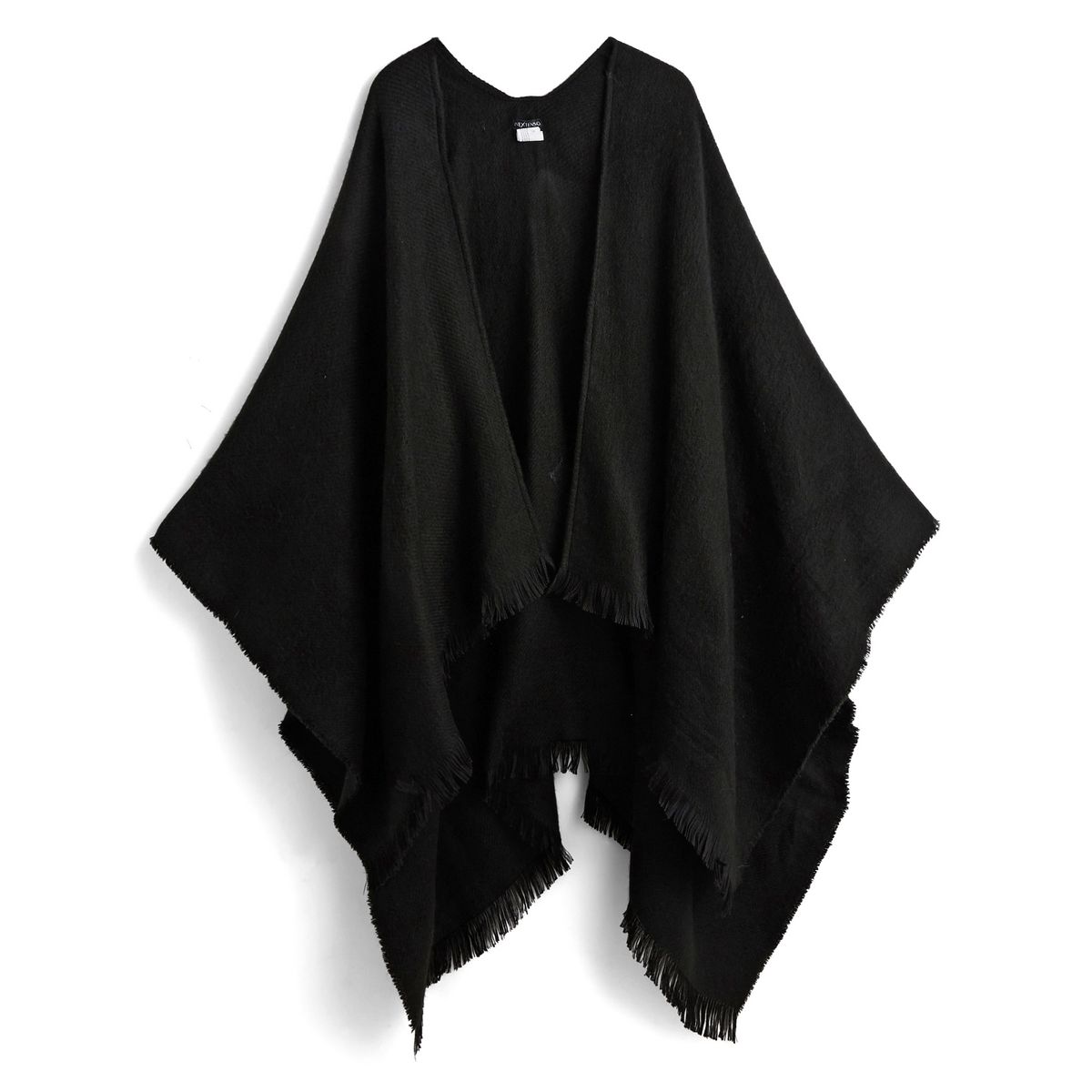 IN EXTENSO Poncho écharpe noir femme