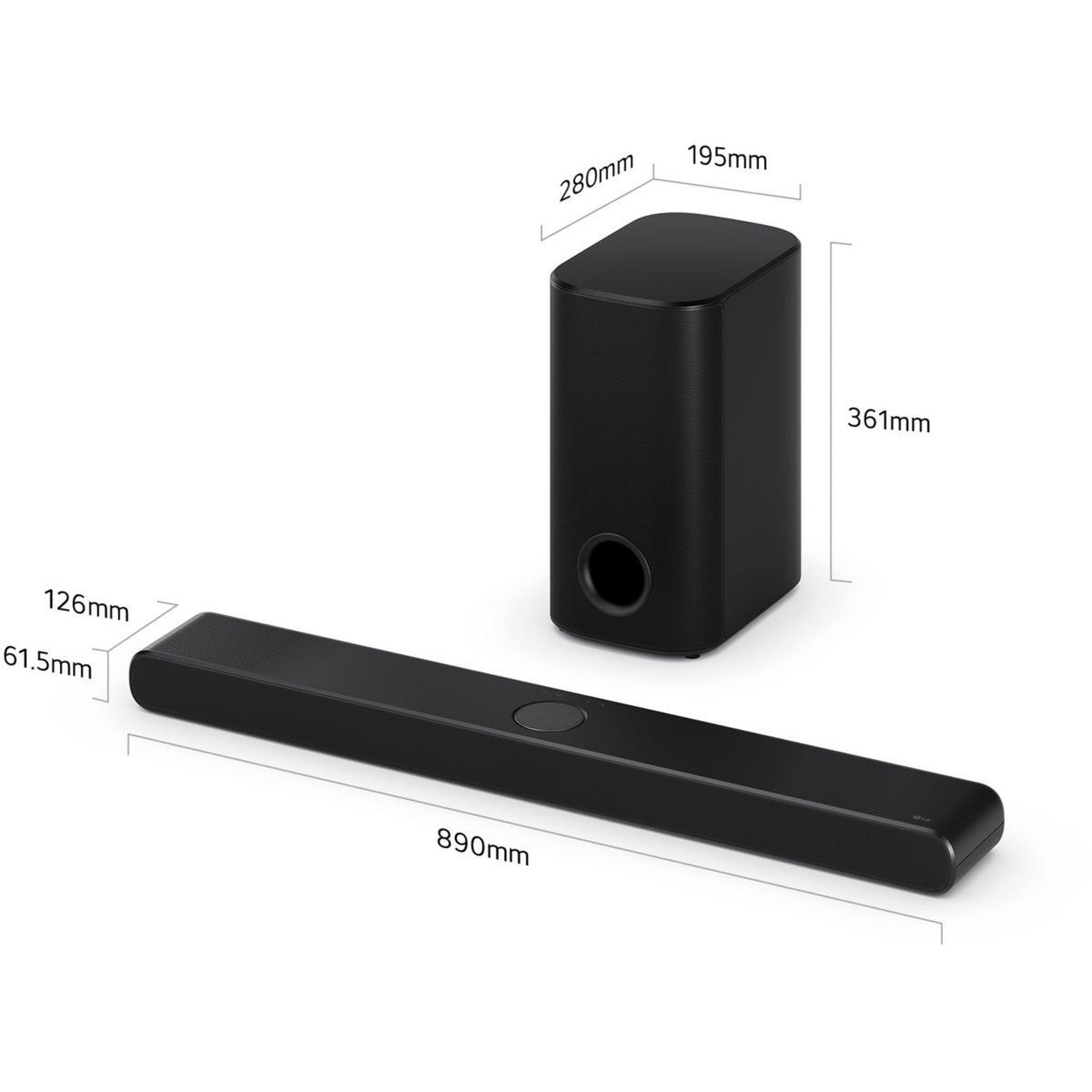 Voir la diapositive 3 : LG Barre de son 3.1 400w bluetooth noir - s77ty