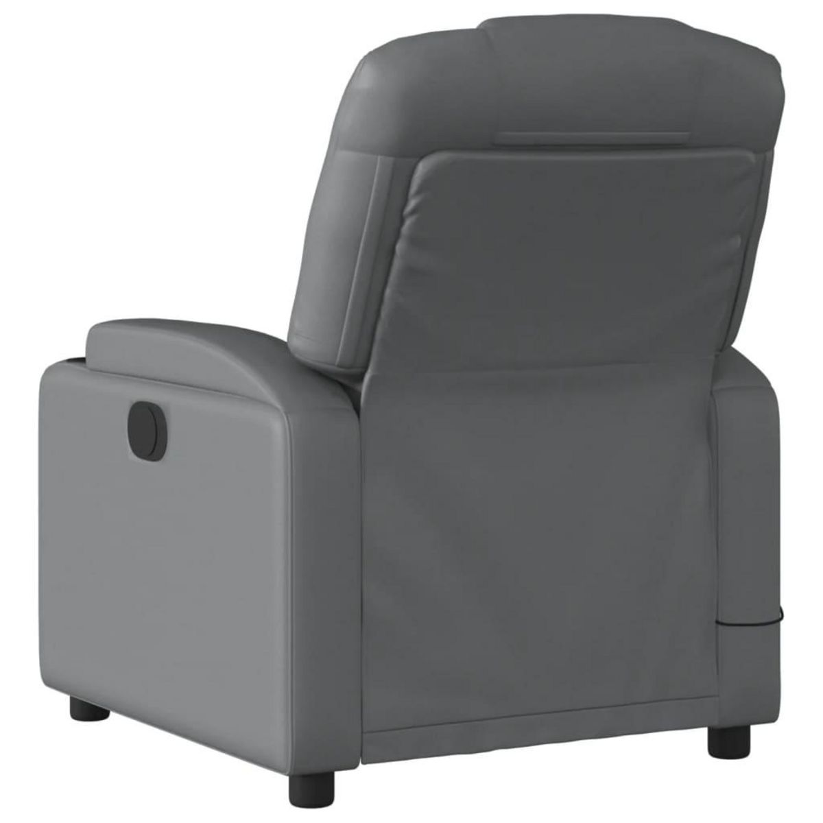 VIDAXL Fauteuil de massage inclinable electrique gris similicuir