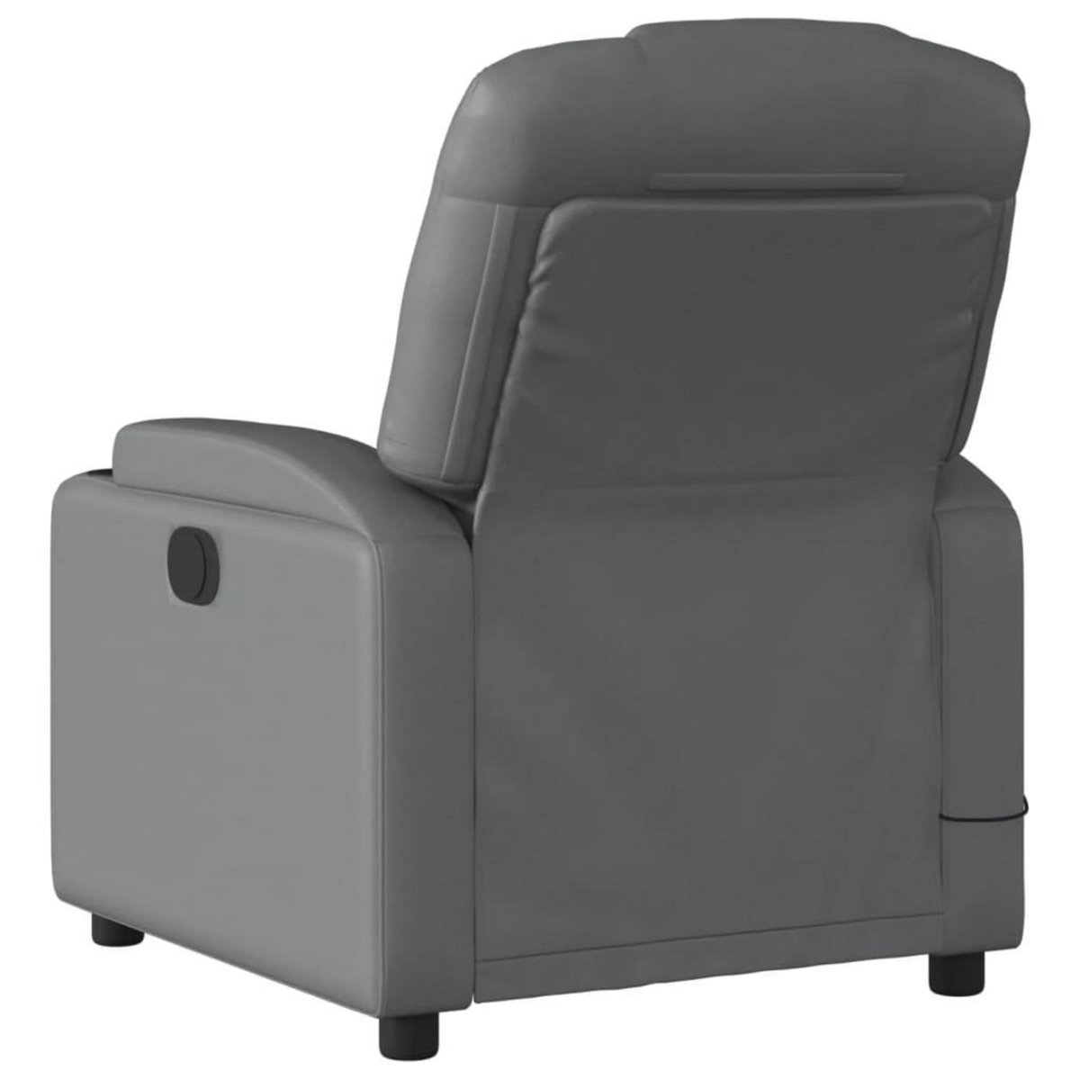 VIDAXL Fauteuil de massage inclinable electrique gris similicuir
