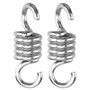 Voir la diapositive 1 : LINXOR Lot de 2 crochets à ressort pour suspension, balançoire, hamac - Acier inoxydable