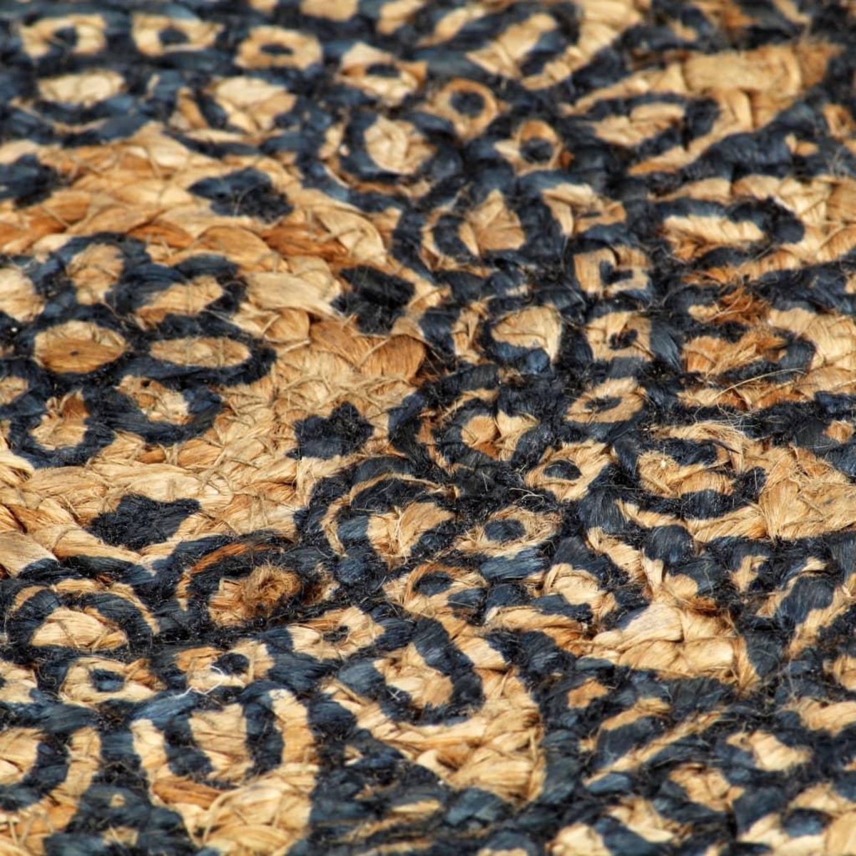 VIDAXL Napperons 4 pcs Bleu fonce 38 cm Rond Jute