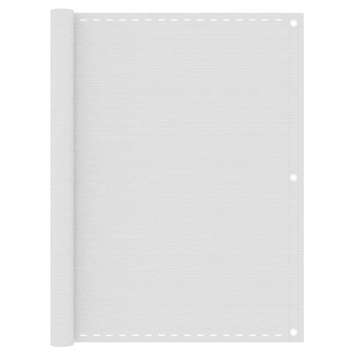 VIDAXL Ecran de balcon Blanc 120x500 cm PEHD