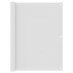 VIDAXL Ecran de balcon Blanc 120x500 cm PEHD