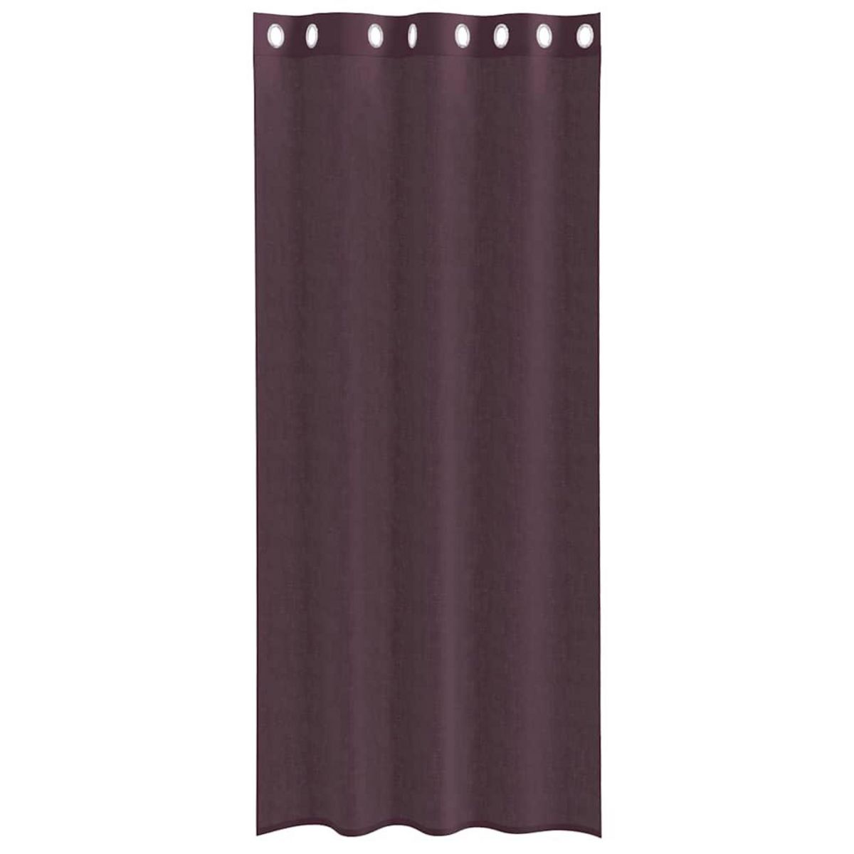 VIDAXL Rideaux en voile avec œillets 2 pcs violet 140x245 cm