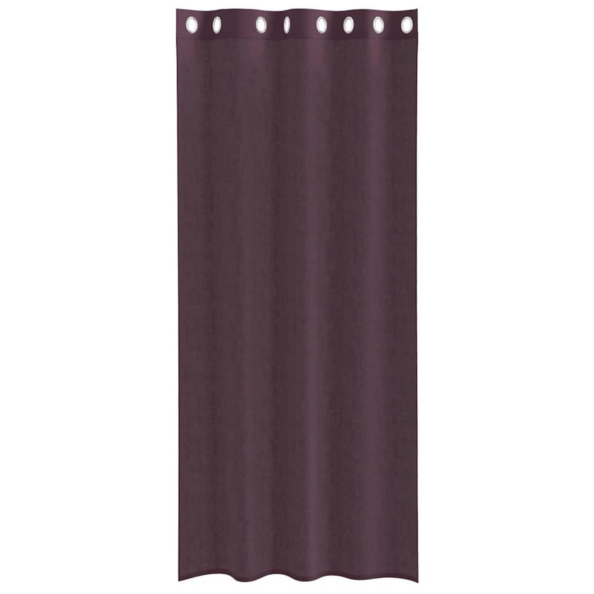 VIDAXL Rideaux en voile avec œillets 2 pcs violet 140x245 cm