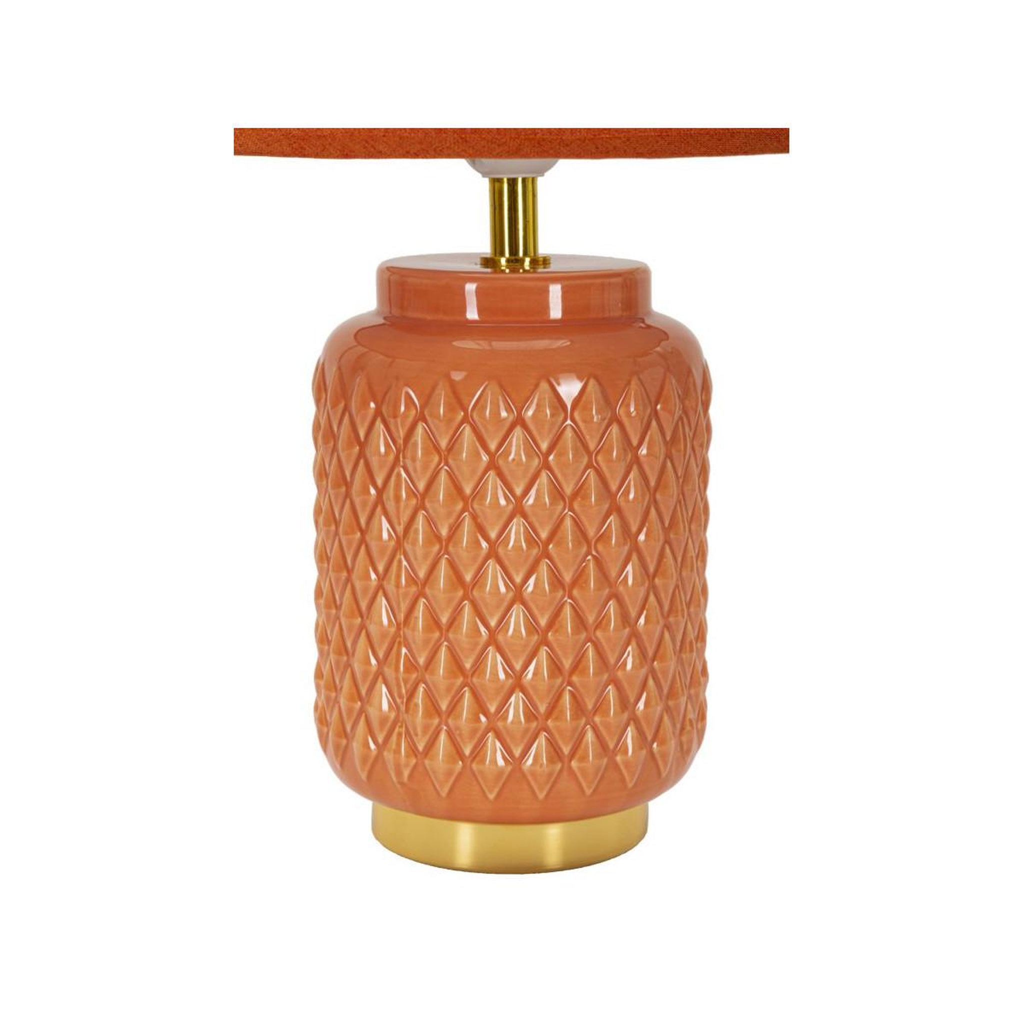 Voir la diapositive 2 : Paris Prix Lampe à Poser en Céramique  Square  44cm Orange