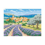 Oz International Peinture par numéros 40x30cm Lavande en Provence