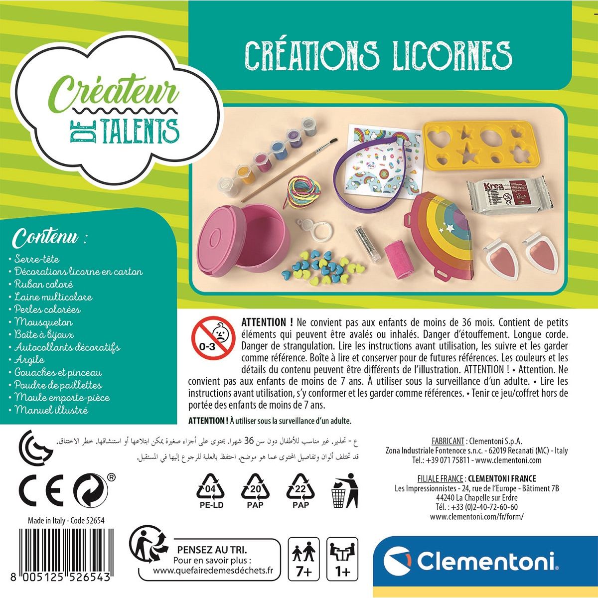 CLEMENTONI Créations Licornes