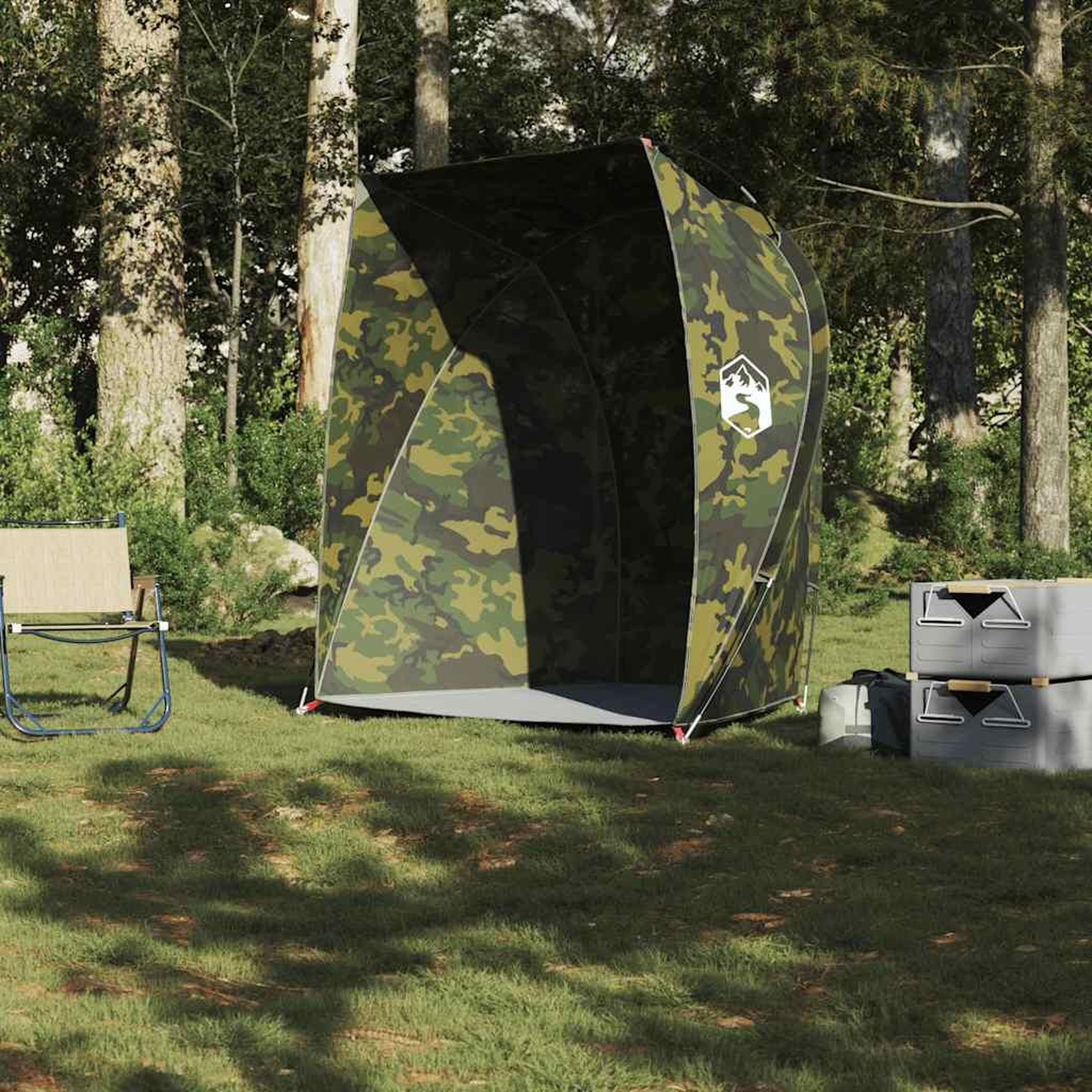 Voir la diapositive 3 : VIDAXL Tente de peche camouflage impermeable