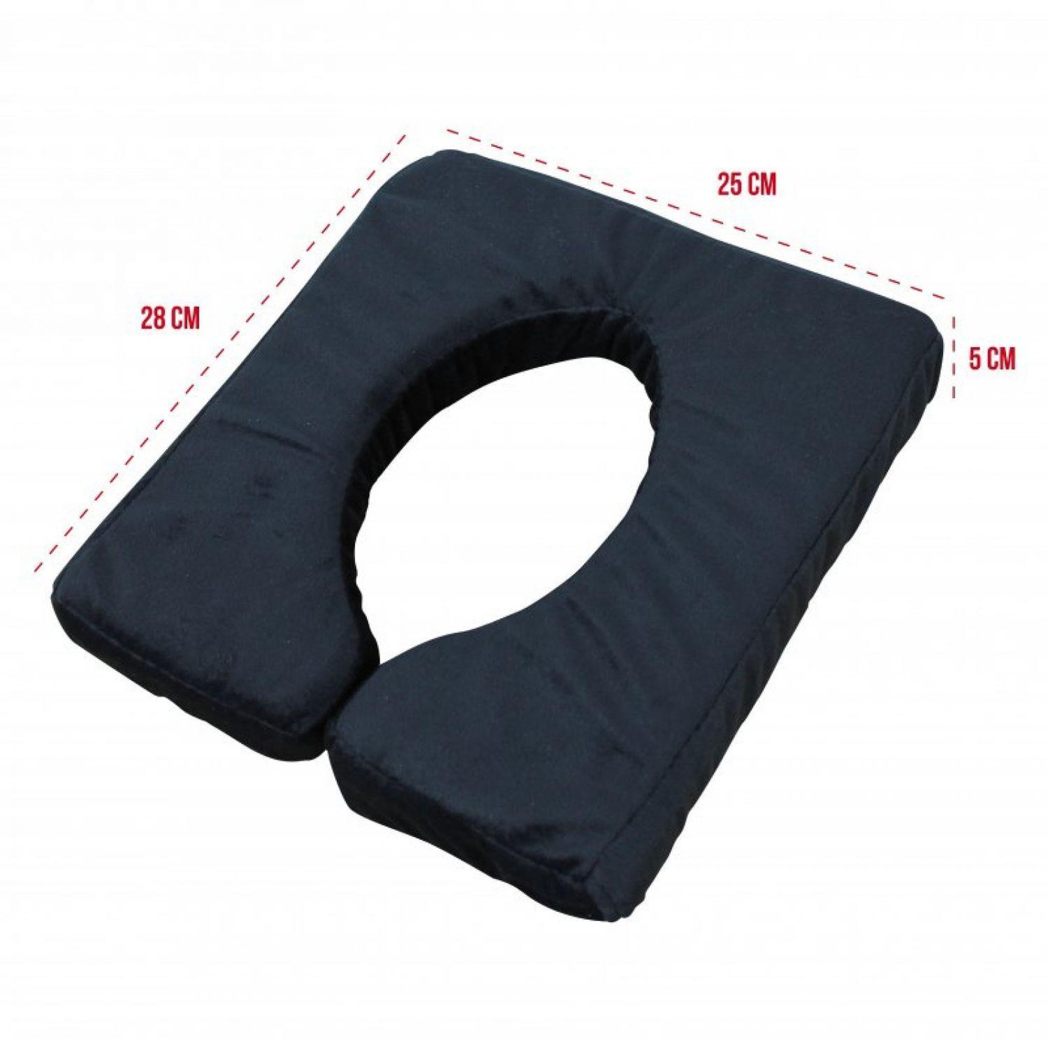 Voir la diapositive 2 : VIVEZEN Coussin de visage, face, à mémoire de forme noir pour table de massage
