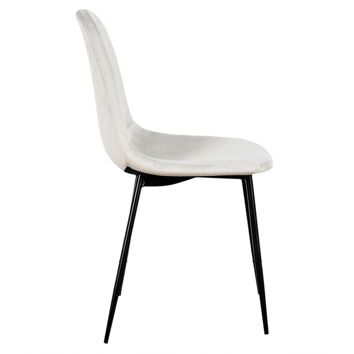 TOILINUX 2 Chaises design velours Giulia