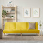 Voir la diapositive 1 : VIDAXL Canape-lit jaune clair tissu