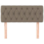 Voir la diapositive 3 : VIDAXL Tete de lit Taupe 100x7x78/88 cm Tissu