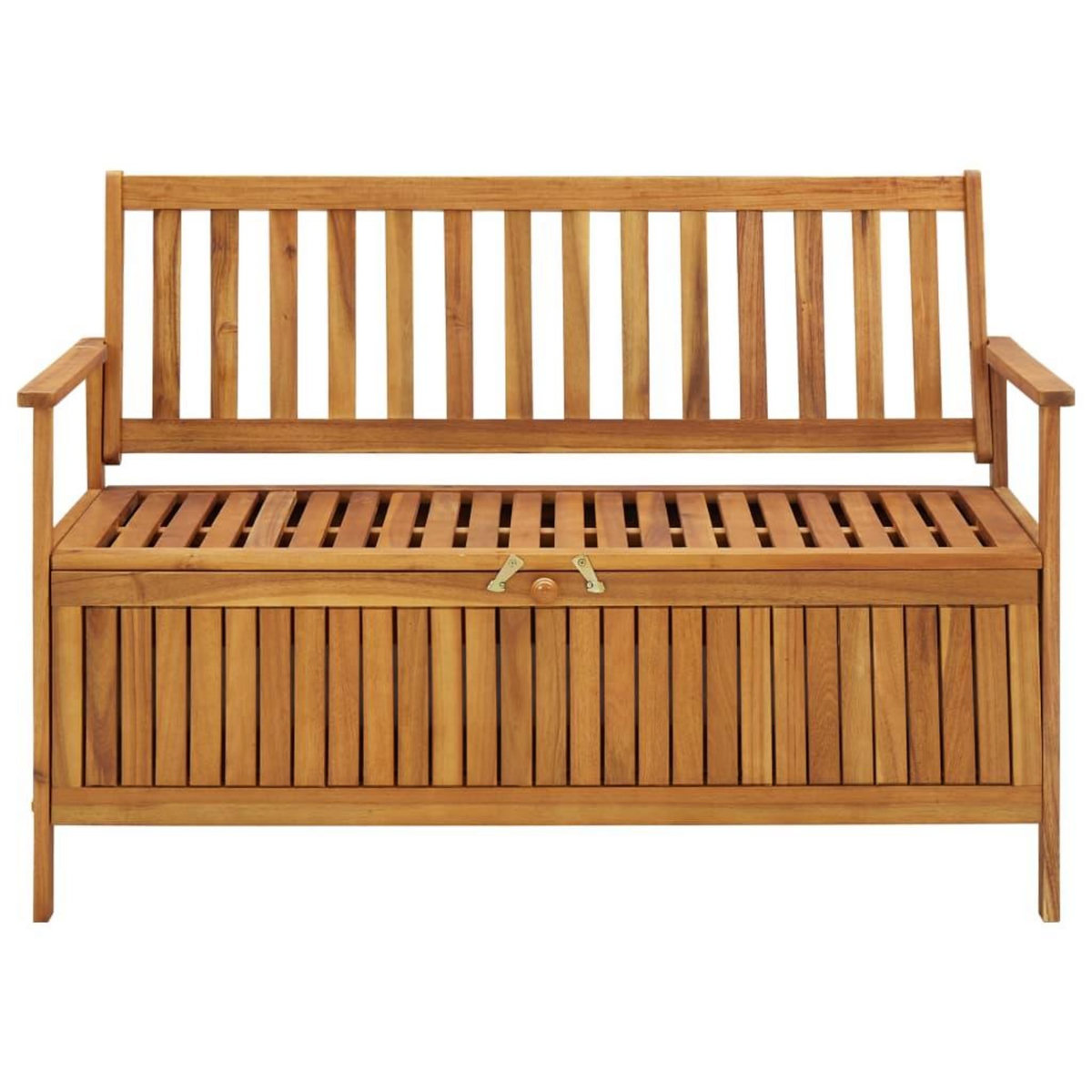VIDAXL Banc de rangement de jardin 120 cm bois d'acacia solide