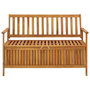 Voir la diapositive 2 : VIDAXL Banc de rangement de jardin 120 cm bois d'acacia solide