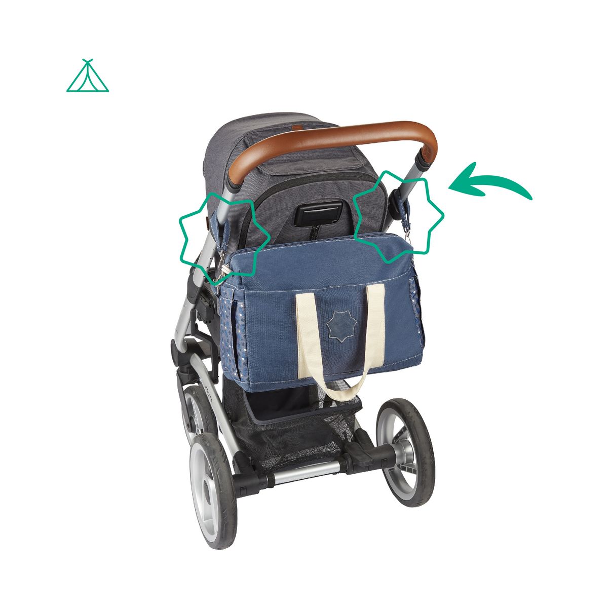 BADABULLE Sac à langer Bowling Safari