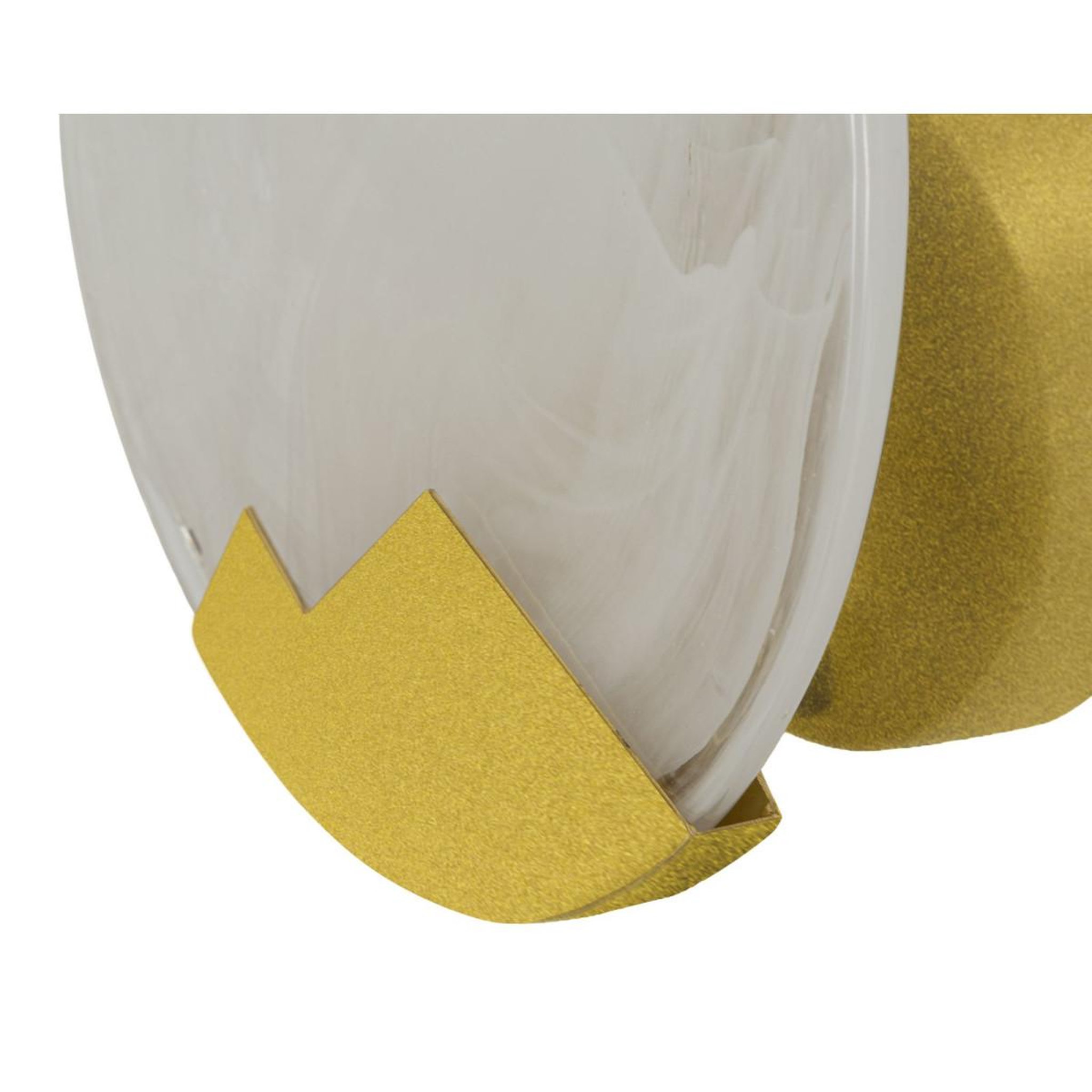 Voir la diapositive 4 : Paris Prix Applique murale en verre  moon  20cm blanc
