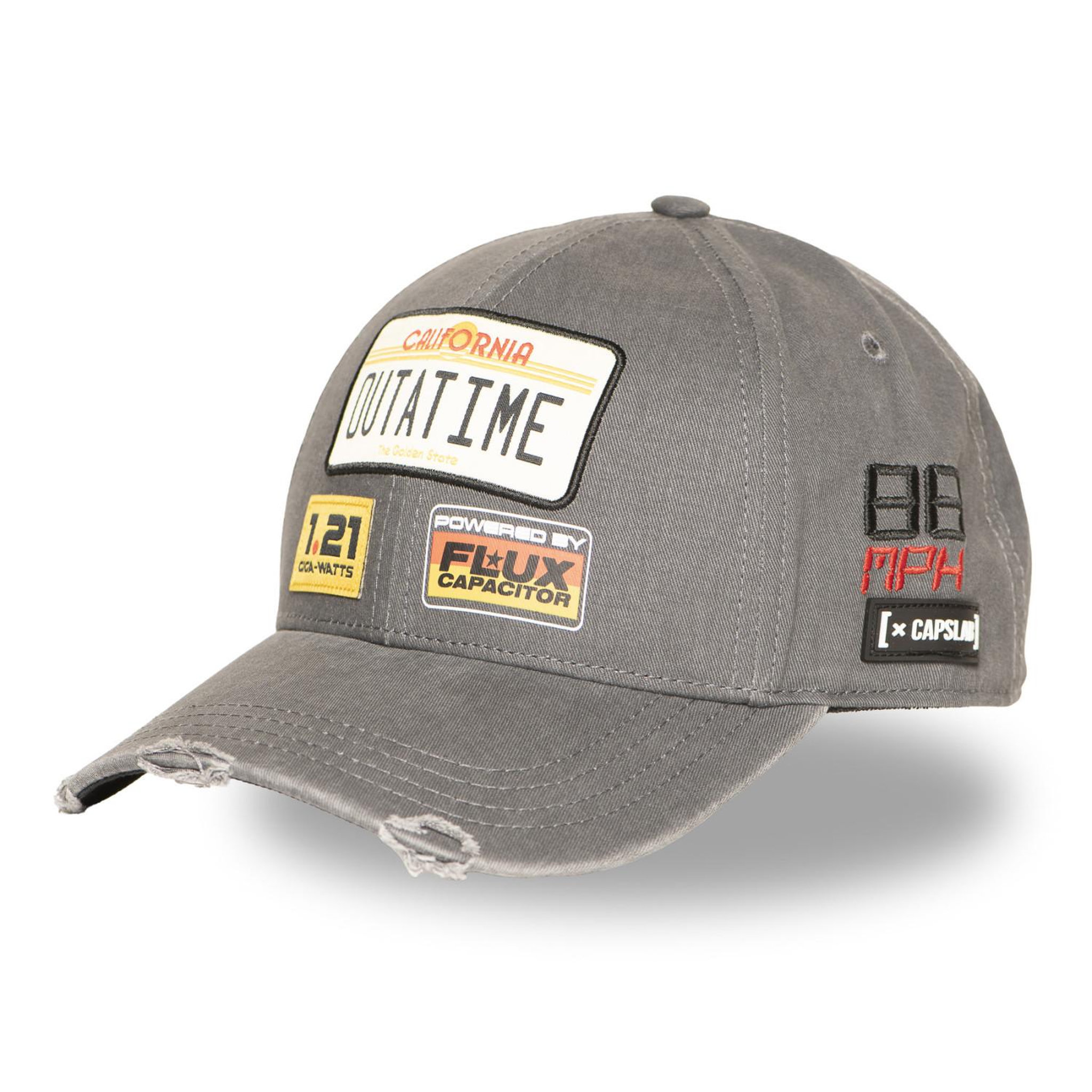 Voir la diapositive 1 : CAPSLAB Casquette Baseball finitions premium Back to the Futur Out a Time