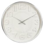 ATMOSPHERA Horloge Murale  Contemporain  40cm Argent