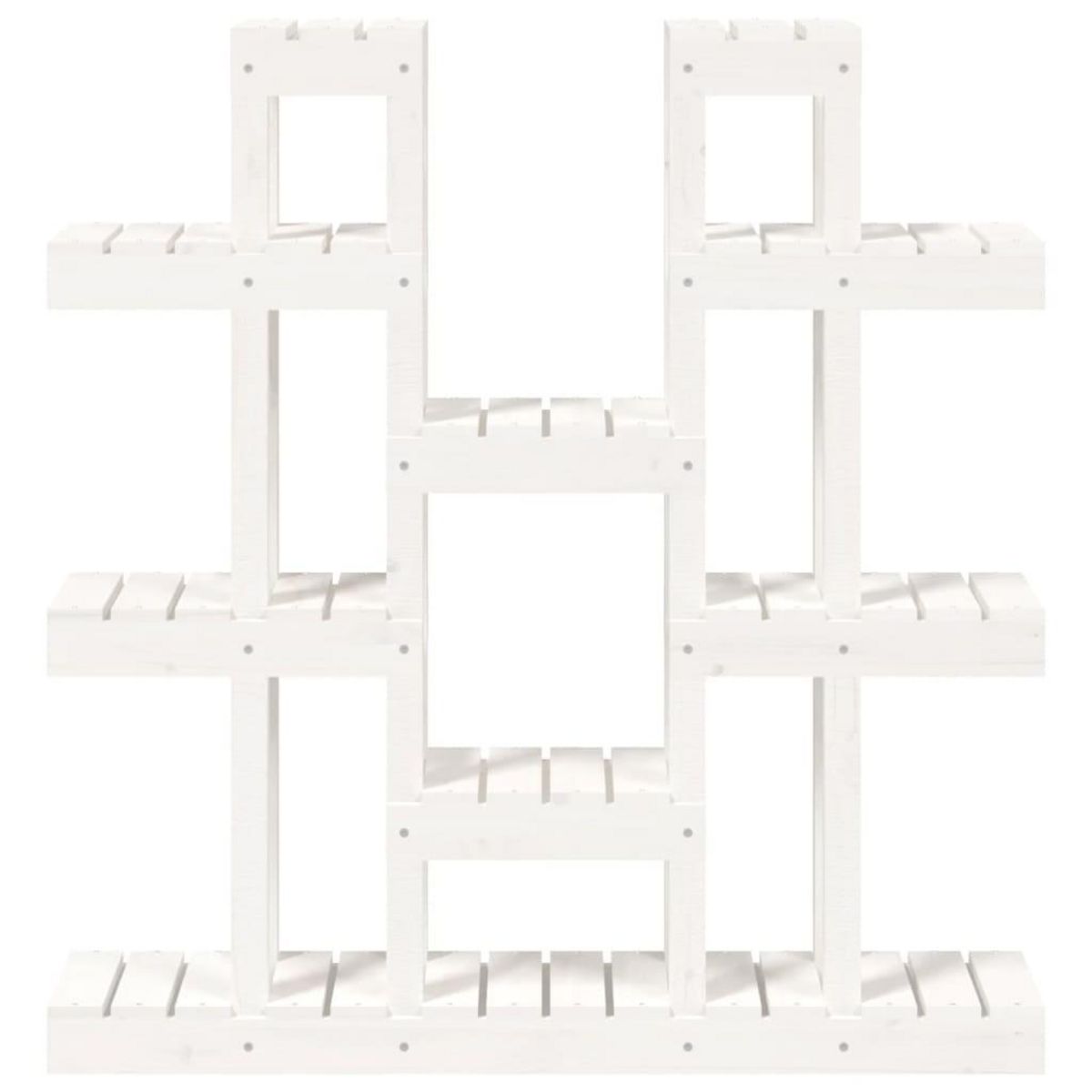 VIDAXL Support a plantes Blanc 104,5x25x109,5 cm Bois massif de pin