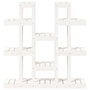 Voir la diapositive 5 : VIDAXL Support a plantes Blanc 104,5x25x109,5 cm Bois massif de pin