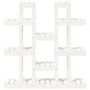 Voir la diapositive 5 : VIDAXL Support a plantes Blanc 104,5x25x109,5 cm Bois massif de pin