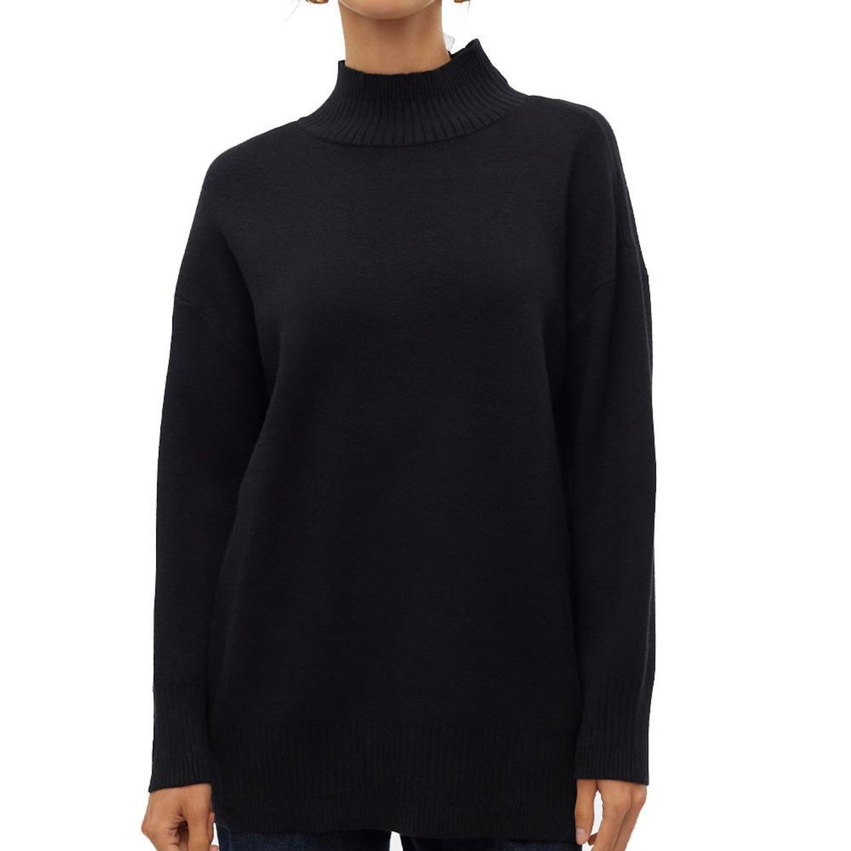 Vero Moda Pull Noir Femme Vero Moda Doffy Birch
