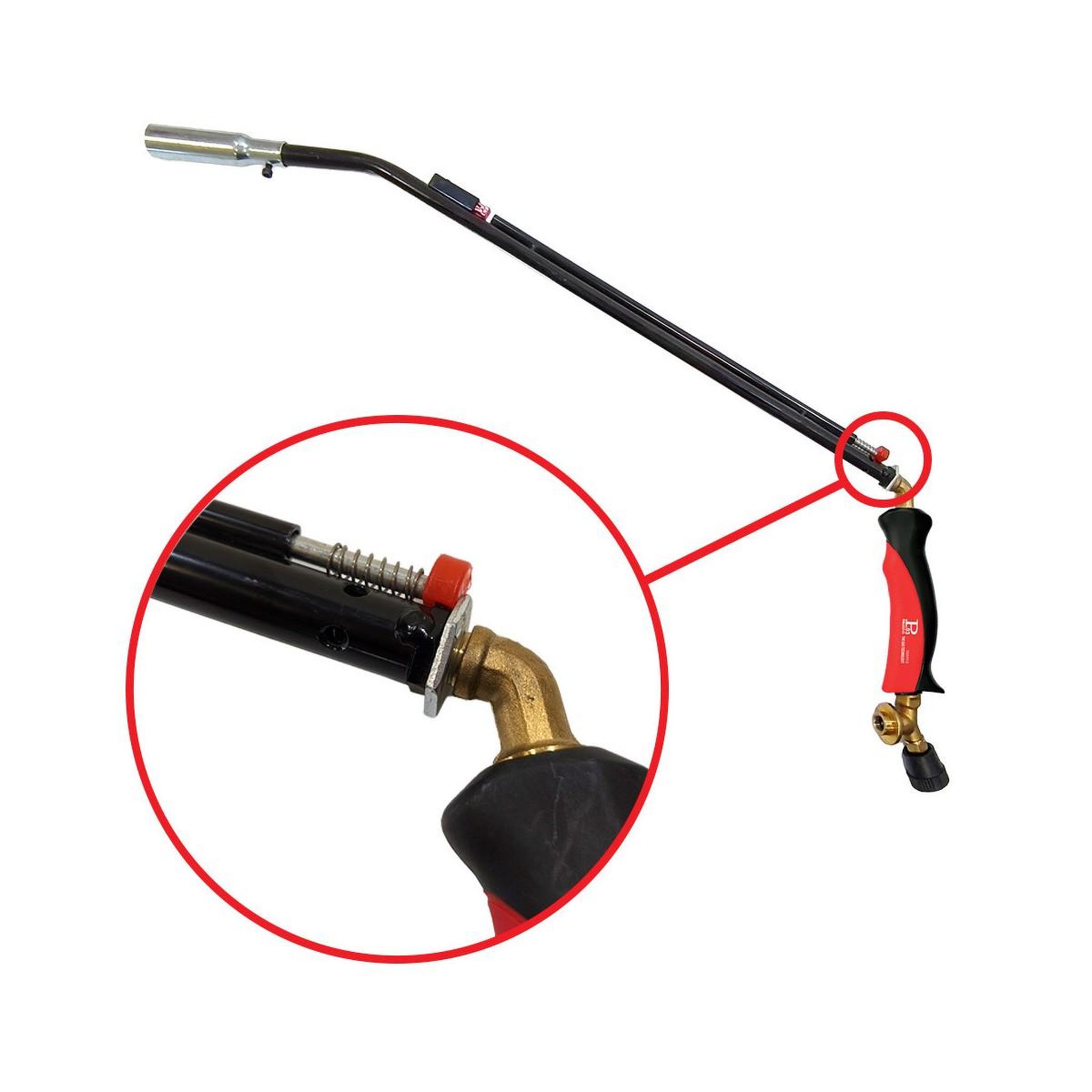 Voir la diapositive 2 : INTEC Désherbeur thermique à gaz 1100w brule herbes allumage piezo + adaptateur multicartouche de gaz elimine mauvaises herbes intec