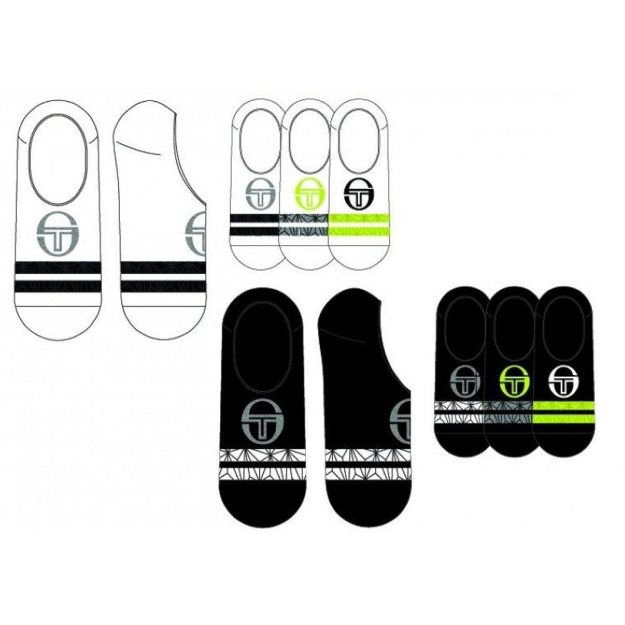 Voir la diapositive 5 : SERGIO TACCHINI Chaussettes Homme FOOTIES SERGIO TACCHINI