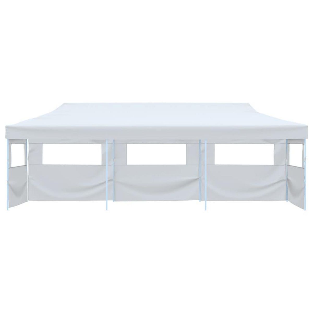 VIDAXL Tente de reception escamotable pliable avec 5 parois 3x9m Blanc