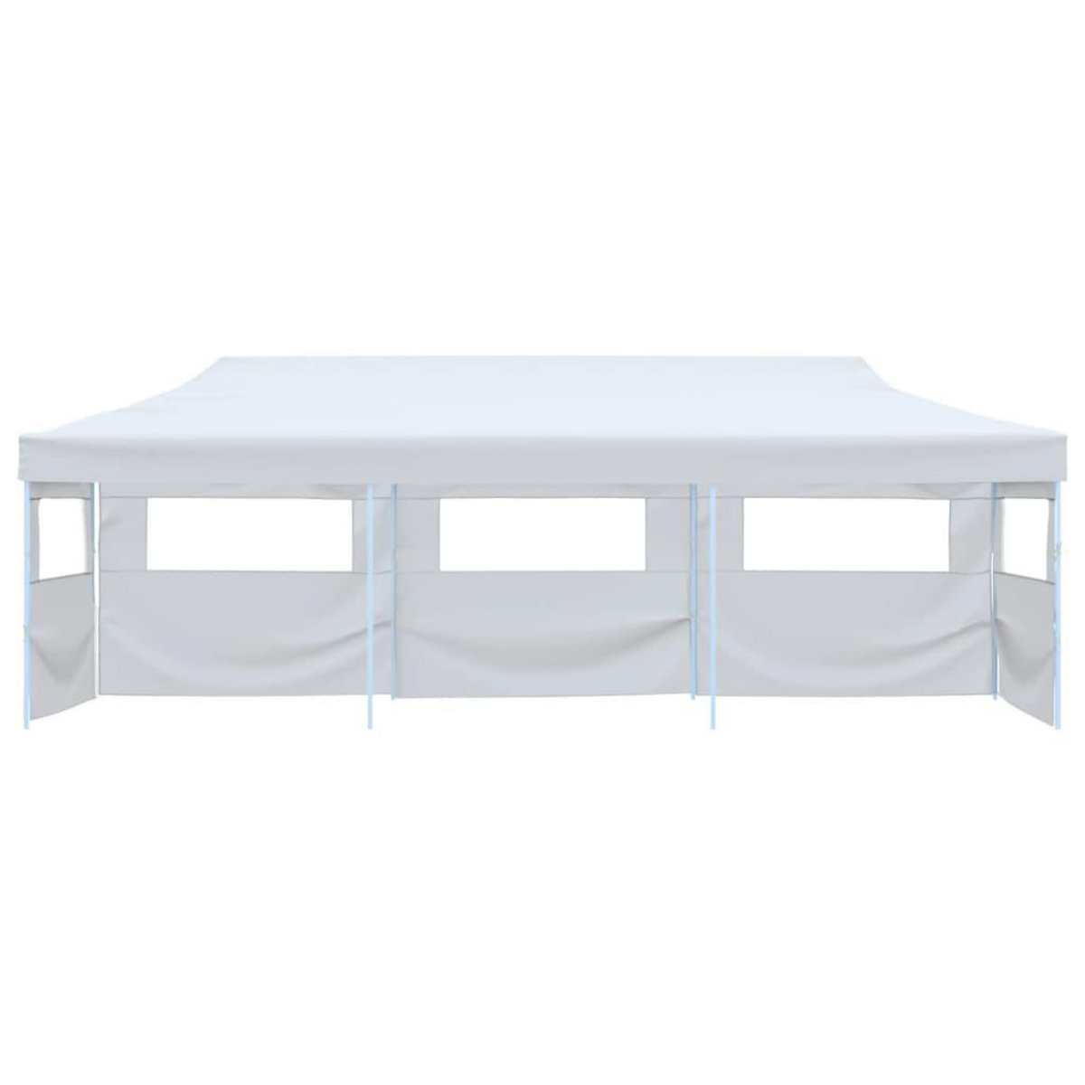 VIDAXL Tente de reception escamotable pliable avec 5 parois 3x9m Blanc