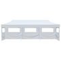 Voir la diapositive 2 : VIDAXL Tente de reception escamotable pliable avec 5 parois 3x9m Blanc