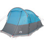 Voir la diapositive 5 : VIDAXL Tente de camping tunnel 4 personnes bleu impermeable