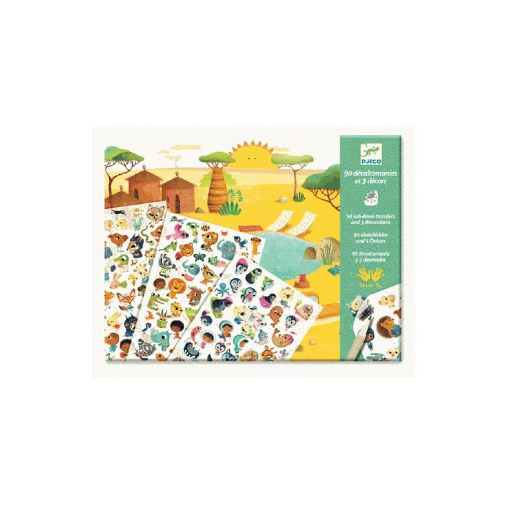 Djeco Decalcos savane desert et pole nord