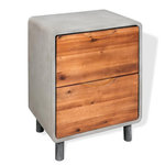 VIDAXL Table de chevet Bois d'acacia massif 40 x 30 x 50 cm