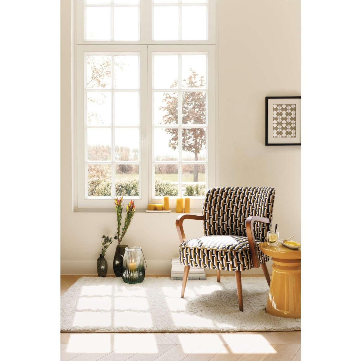 ATMOSPHERA Table d'appoint ronde en métal JAYA