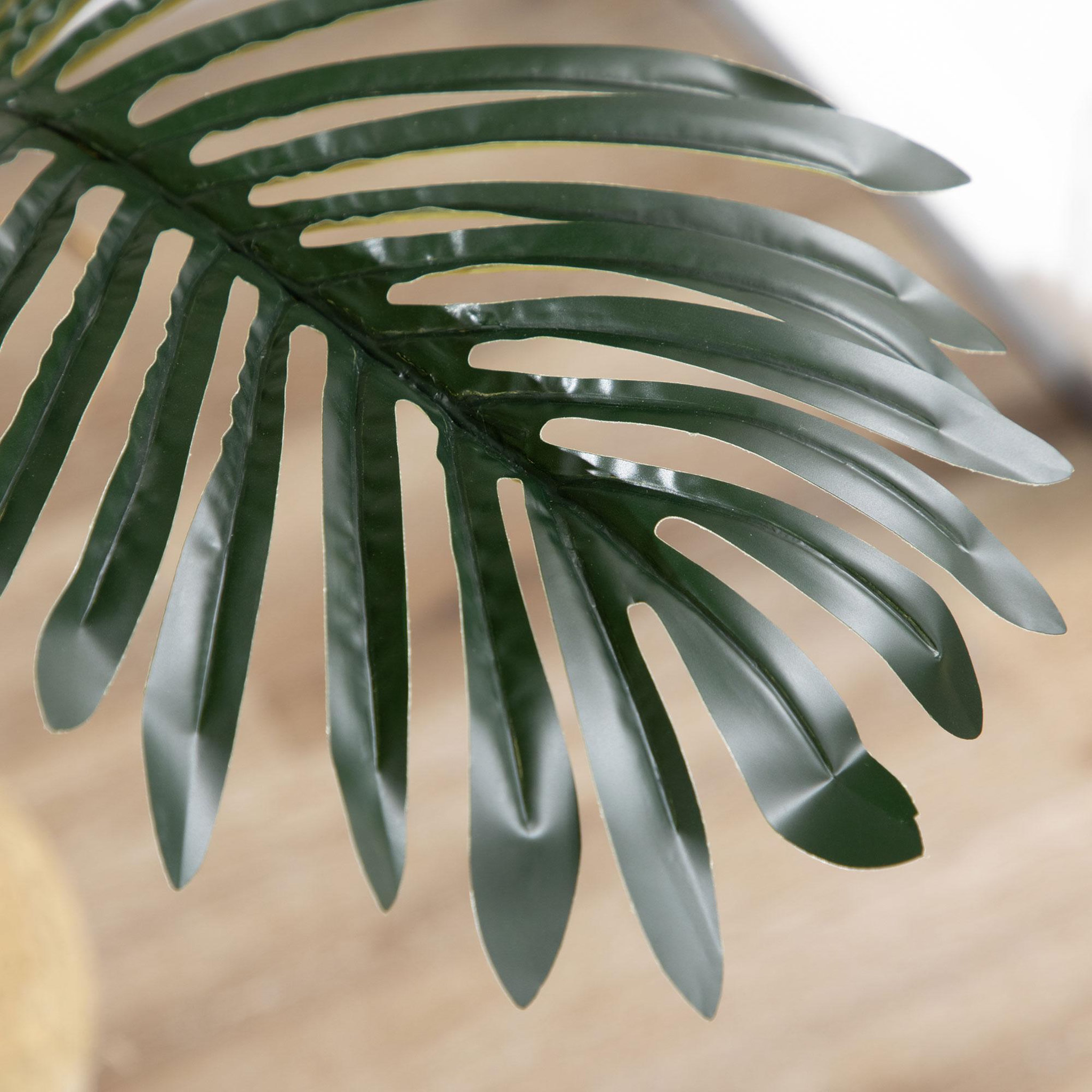 Voir la diapositive 4 : HOMCOM Palmier areca artificiel hauteur 190 cm plante artificielle tropicale avec 30 grandes feuilles grand réalisme en plastique pot inclus vert