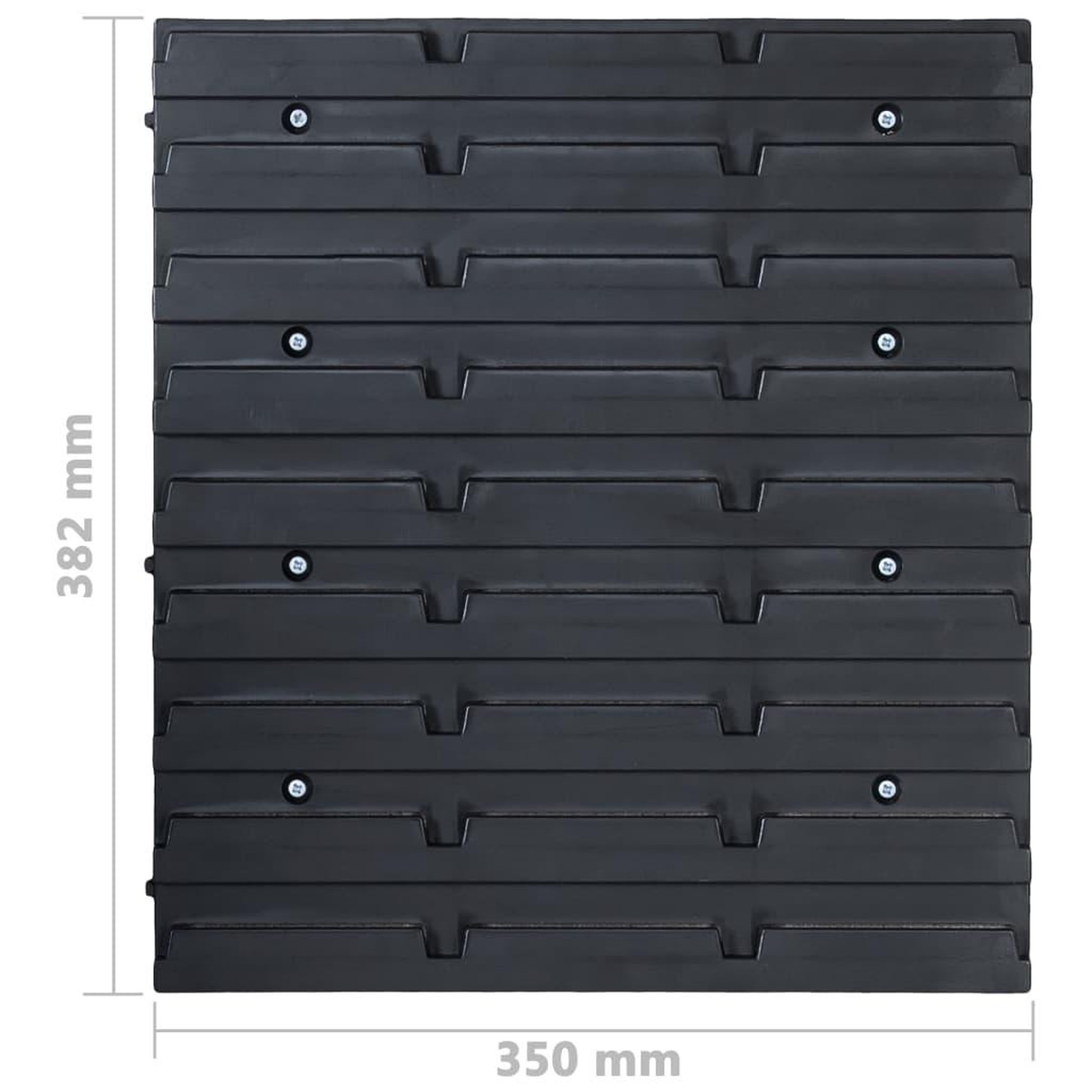 Voir la diapositive 6 : VIDAXL Kit de bacs de stockage et panneaux muraux 103pcs rouge et noir