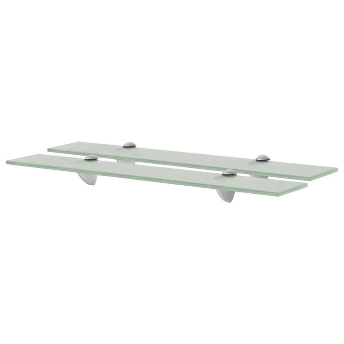 VIDAXL Etageres murales 2 pcs Verre 60x10 cm 8 mm