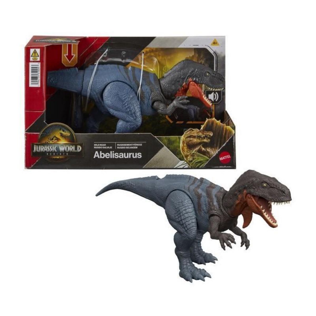 JURASSIC Jurassic World - Renaissance - Figurine articulée Abelisaurus - Jurassic World - JGB91