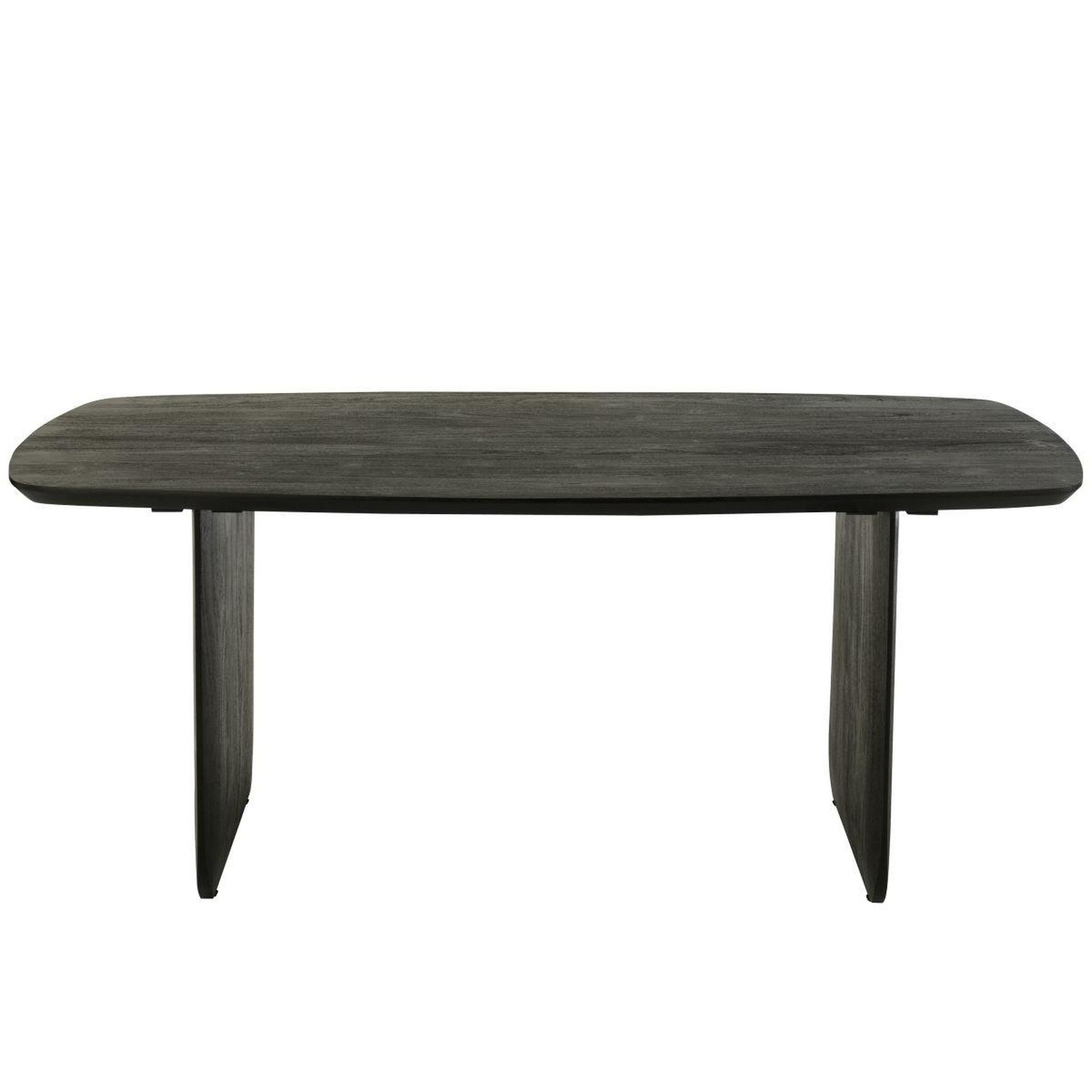 Voir la diapositive 2 : J-LINE Table à manger en bois  william  190cm noir