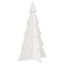 Voir la diapositive 5 : VIDAXL Arbre de Noël en bois pour décoration blanc 80 cm pin massif