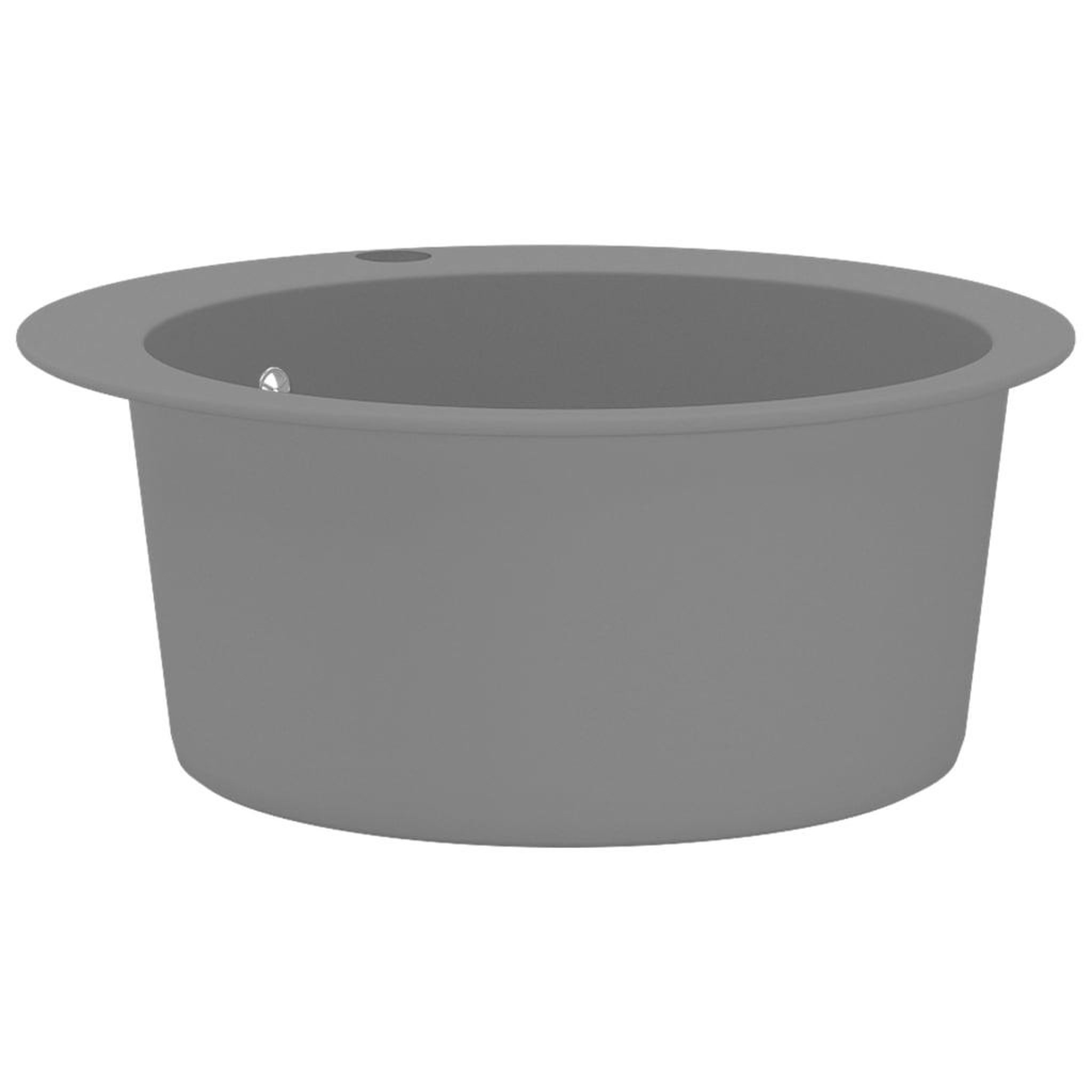 Voir la diapositive 4 : VIDAXL Evier de cuisine en granit Bac unique Rond Gris