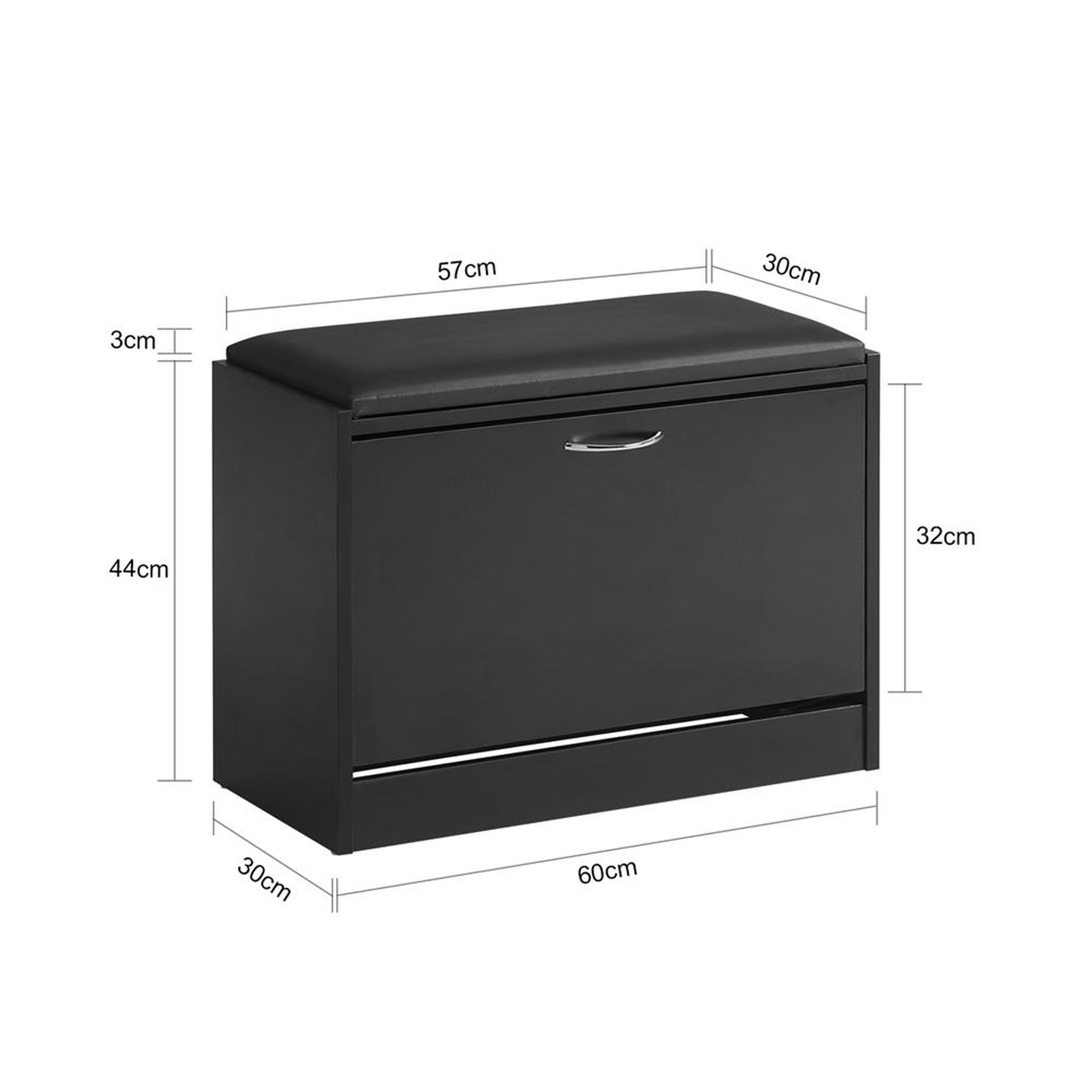 Voir la diapositive 1 : SOBUY SoBuy - Banc de Rangement à Chaussures avec Un Tiroir - Minimaliste - FSR16